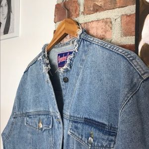 Vintage Raw Hem Jean Jacket